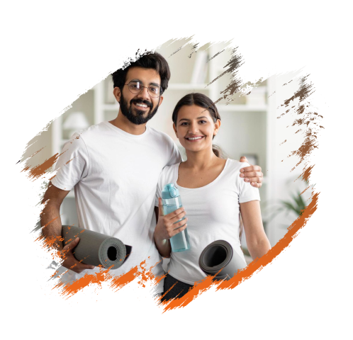 Man with Brush Effect